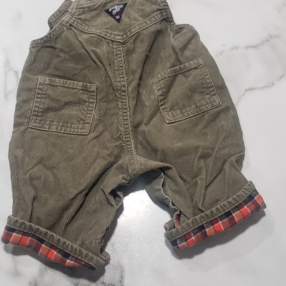 overall lined with flannel 3-6months
